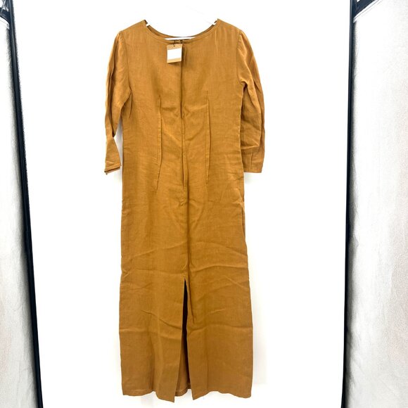 NWT The Shudio Shop Linen Amber Maxi Dress Women's Medium - Picture 4 of 8